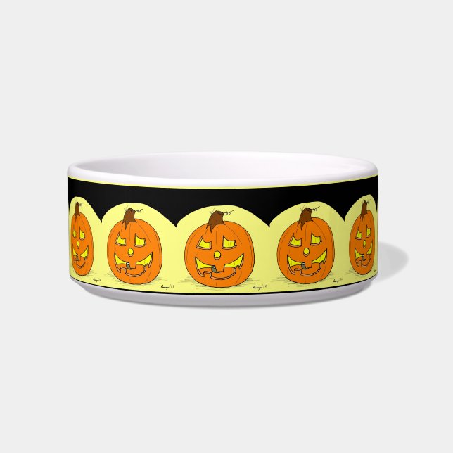 Comedero Jack O' Lantern Medium Pet Bowl (Frente)