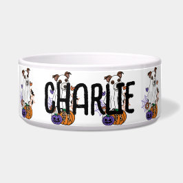 Comedero Jack Russel Halloween Ghost Dog