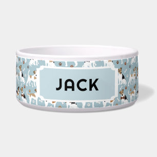 Comedero Jack Russell Terrier Paws and Bones Dog