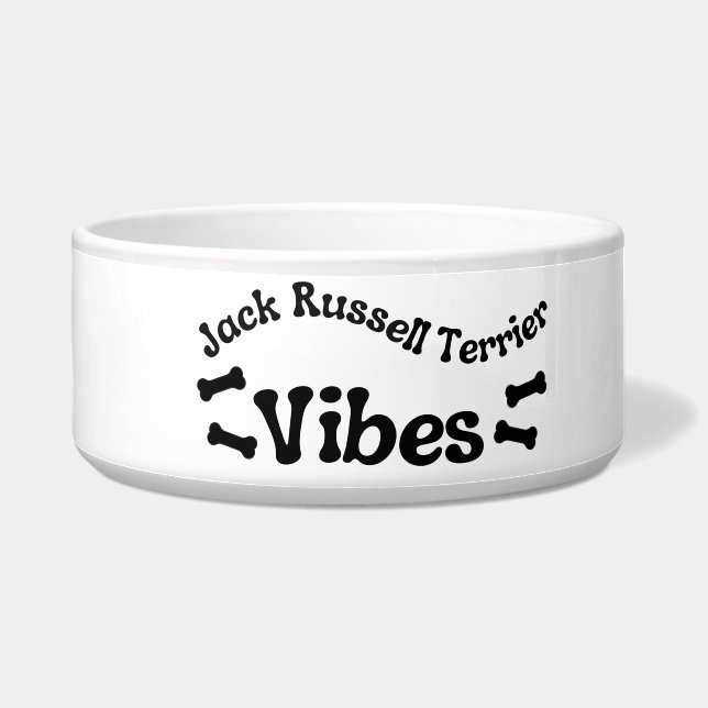 Comedero Jack Russell Terrier Vibes Ceramic Dog Bowl (Izquierda)