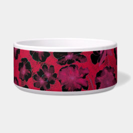 Comedero Jardín Botánico Mazipoodles - Negro Rojo Dusto