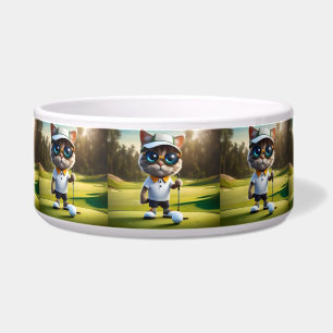 Comedero Jugador de Golf Gato Divertido,