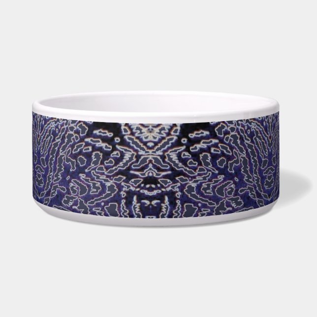 Comedero Jungla abstracta azul (Frente)