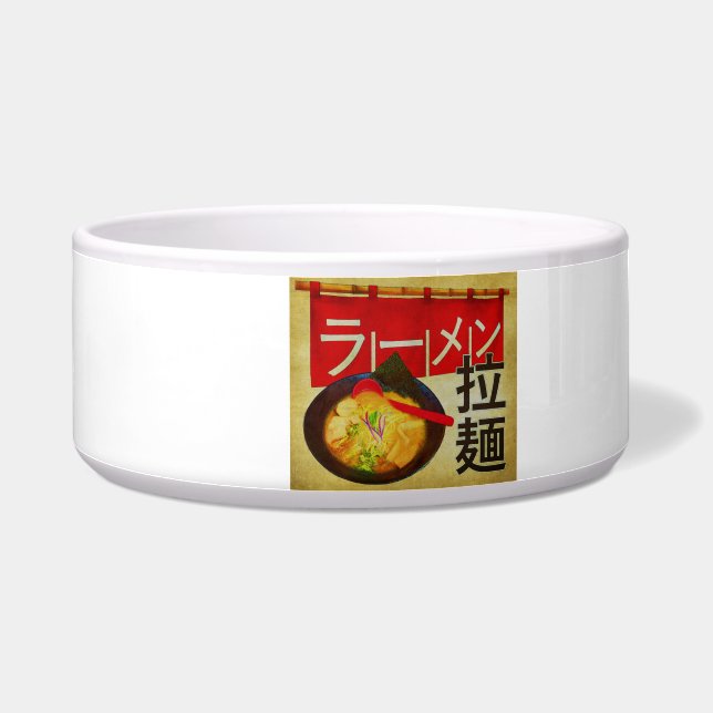 Comedero kanji japonés y katakana Ramen (Derecha)