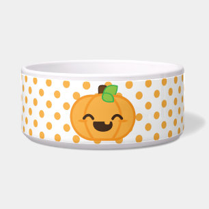 Comedero Kawaii Jack O Lanern Pumpkin Dog Bowl