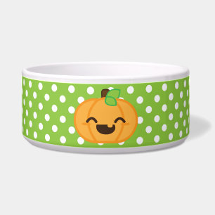 Comedero Kawaii Jack O Lanern Pumpkin Dog Bowl