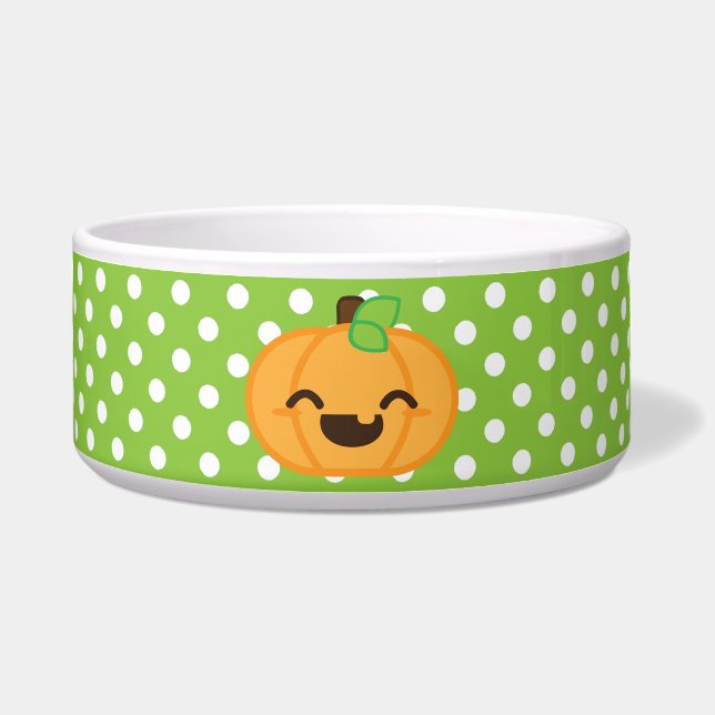 Comedero Kawaii Jack O Lanern Pumpkin Dog Bowl (Frente)