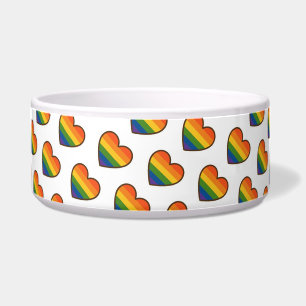 Comedero Kawaii LGBTQ+ Corazón del Orgullo