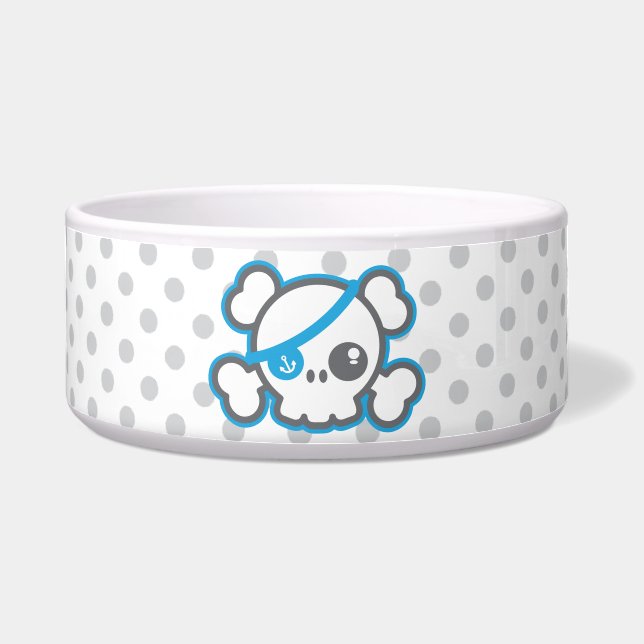 Comedero Kawaii Pirate Skull Dog Bowl (Frente)