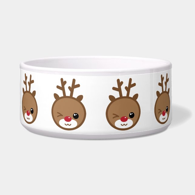 Comedero Kawaii Reindeer Pet Bowl (Frente)