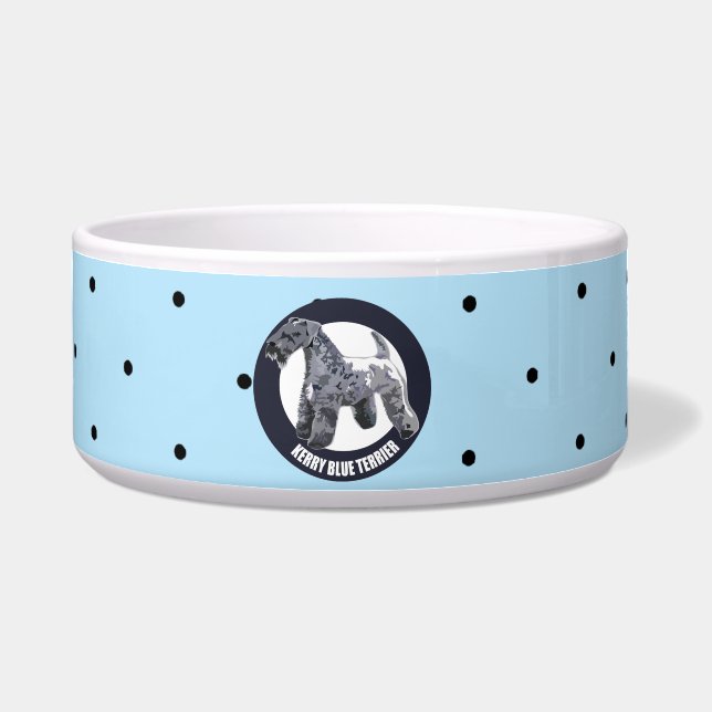 Comedero Kerry Blue Terrier (Frente)