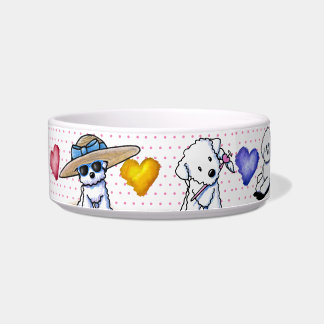 Comedero KiniArt Bichon Frise Bowl