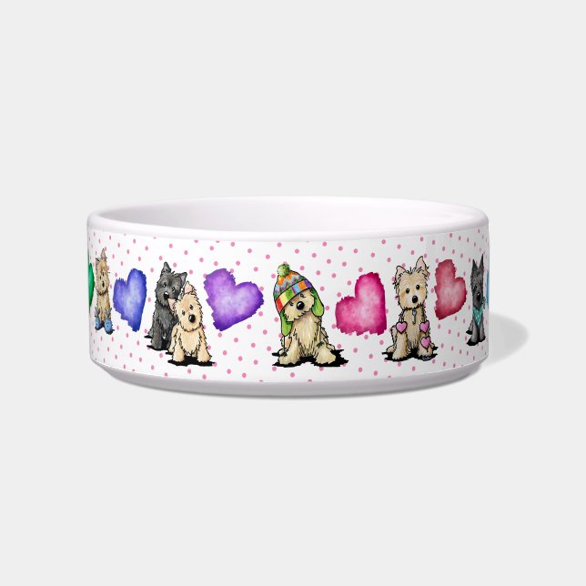 Comedero KiniArt™ Cairn Terriers (Frente)