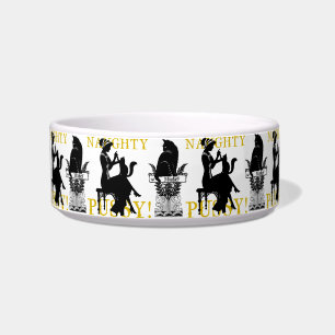 Comedero ¡Kitty Bowl! ¡Agregar nombre! ¡Gato travieso!