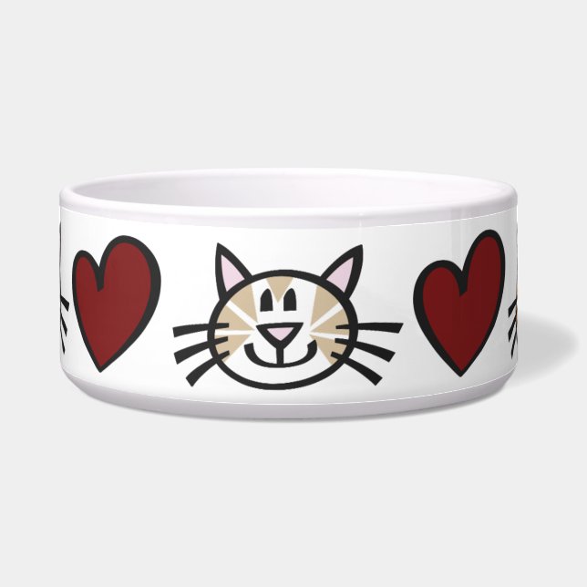 Comedero Kitty Love Mascota Feed Bowl (Frente)