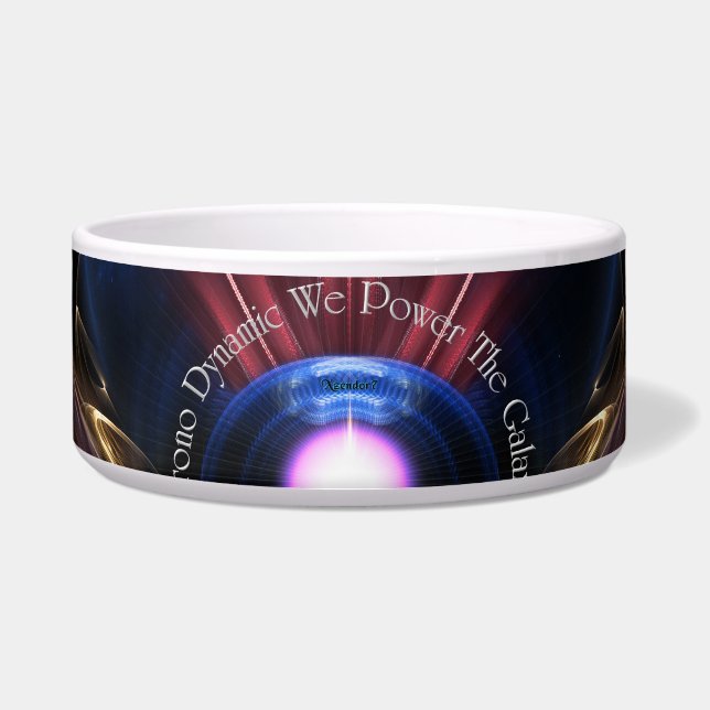 Comedero Krono Dynamic Fractal Art Pet Bowl (Frente)