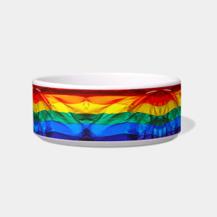 Comedero La bandera del orgullo gay de SlipperyJoe's ondean