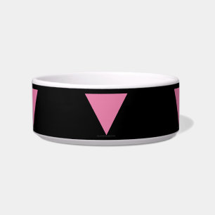 Comedero La bandera del triángulo rosa de SlipperyJoe's sím