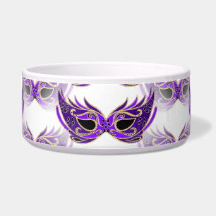 Comedero La mascarada púrpura bonita enmascara carnaval