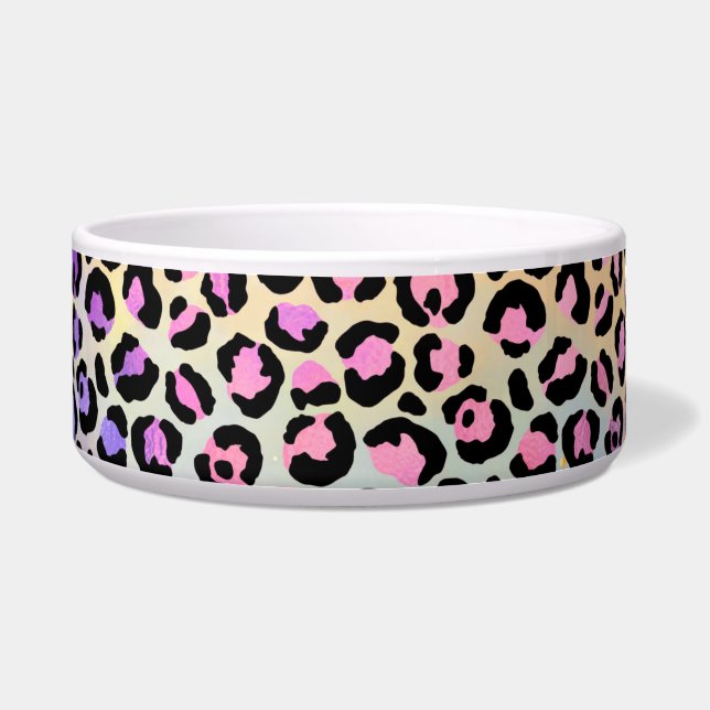 Comedero La Serie Leopardo Irisado Diseño 7 (Frente)