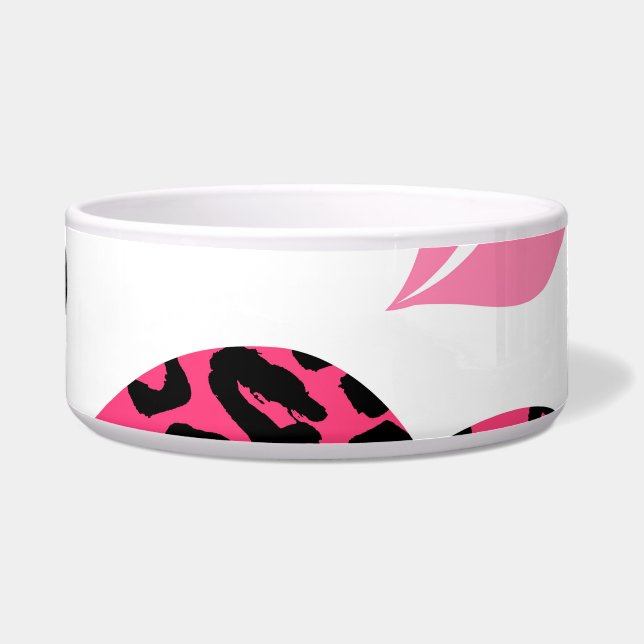 Comedero Labios brillantes: Patrón de moda Leopard (Frente)