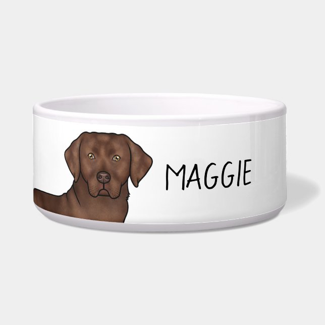 Comedero Labrador Retriever Labrador Chocolate Lab Perro No (Frente)