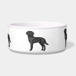 Comedero Labrador Retriever Negro Arte de Labrador de Dibuj