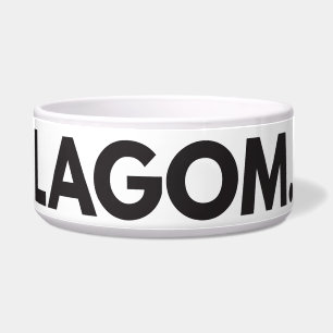 Comedero LAGOM Negrita Negra y Blanco