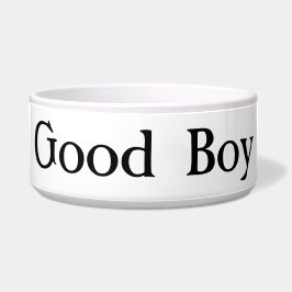 Comedero Large Ceramic Good Boy Pet Bowl for Your Good Boy