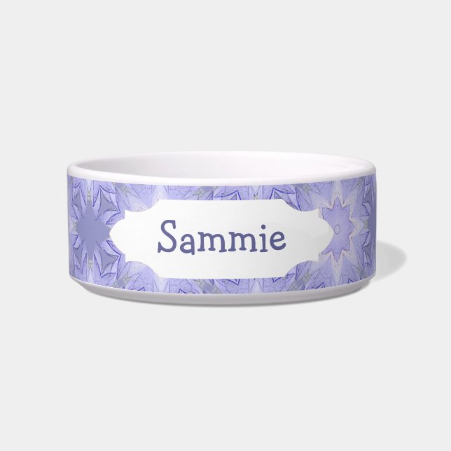 Comedero Lavanda, morado, patrón de estrella malva a Person (Frente)