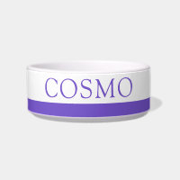 Lavender Personalizado morado Mascota Nombre Comid