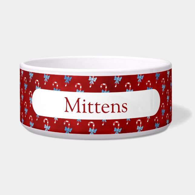 Comedero Lazo Azul Caramelo de Caña de Azúcar Rojo Fiesta N (Frente)