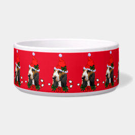 Comedero Leash Mascota de Navidades de Hound Basset