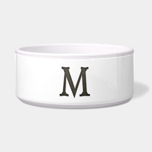 Comedero Letra concreta M del monograma
