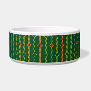 Comedero Líneas de zigzag verticales Papel digital verde-72
