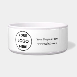 Comedero Logotipo de personalizado Texto Mascota empresaria