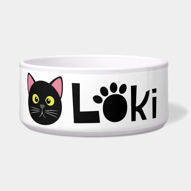 Comedero Loki Black Cat Bowl (Frente)