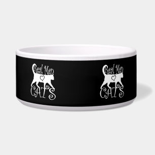 Comedero Los hombres auténticos y elegantes adoran los gato