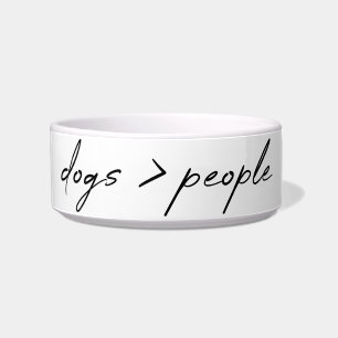 Comedero Los perros son más grandes que la gente Script D