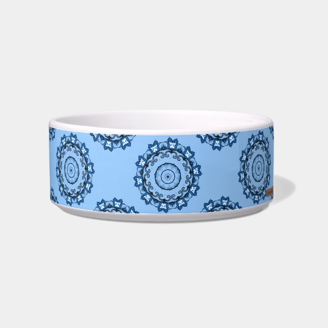 Comedero Lotus Mandala (azul) (Derecha)