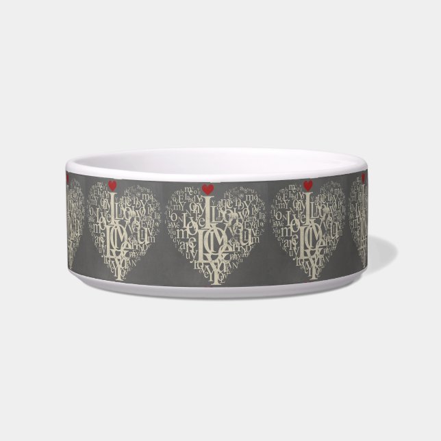 Comedero Love Pet Bowl (Frente)