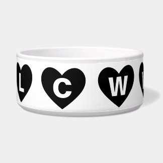 COMEDERO LOVING CATS WORLDWIDE LCWW ETERNITY LOGO PET BOWL