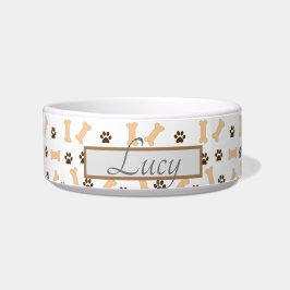 Comedero Lucy mascota nombre doggy Bowl