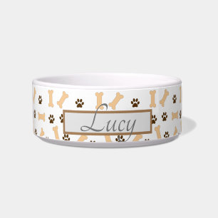 Comedero Lucy mascota nombre doggy Bowl