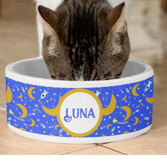 Comedero Luna de luna amarilla disparando cohetes espaciale (Subido por el creador)