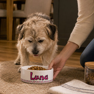 COMEDERO "LUNA" PERSONALIZA 25 OZ. TAZÓN DE CERÁMICA PARA M