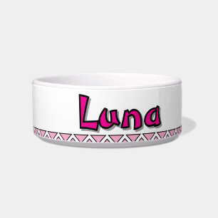 COMEDERO "LUNA" - TAZÓN DE CERÁMICA PERSONALIZADO PARA MASC