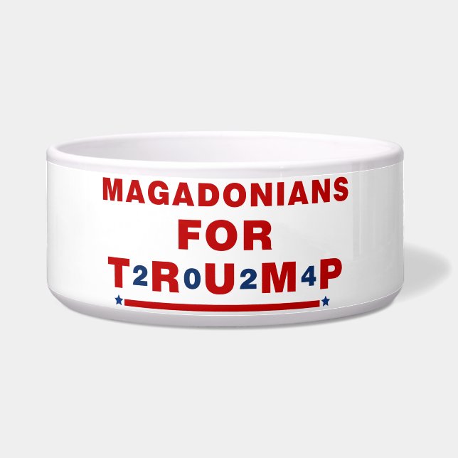 Comedero Magadonianos Para La Estrella Azul Roja De Trump 2 (Frente)