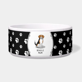 Comedero Mamá Beagle (tri color 3) Perro Perrita Mamá Diver