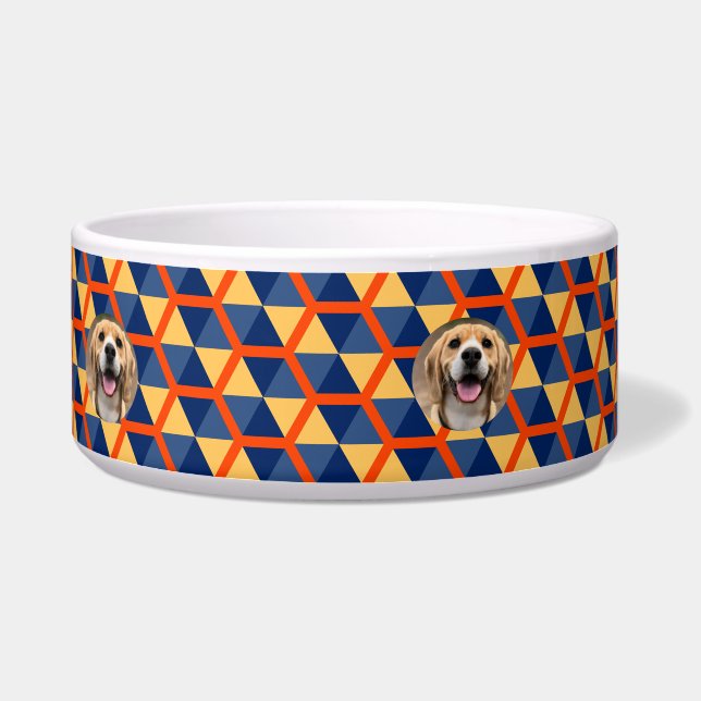 Comedero Mamá de perro personalizada minimalista Perro madr (Derecha)